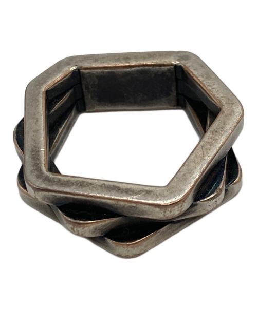 Saint Laurent Paris（サンローランパリ）Saint Laurent Paris (サンローランパリ) 5角形3連リング シルバー サイズ:不明の古着・服飾アイテム