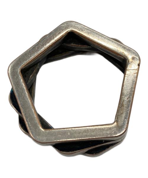 Saint Laurent Paris（サンローランパリ）Saint Laurent Paris (サンローランパリ) 5角形3連リング シルバー サイズ:不明の古着・服飾アイテム