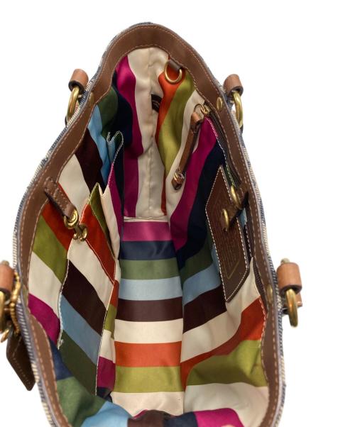 COACH（コーチ）COACH (コーチ) デニムキャンバストートバッグ インディゴの古着・服飾アイテム