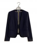 BEIGEベイジ）の古着「CINDY ノーカラージャケット」｜ネイビー