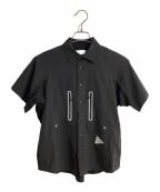 and wanderアンドワンダー）の古着「tech short sleeve shirt」｜ブラック