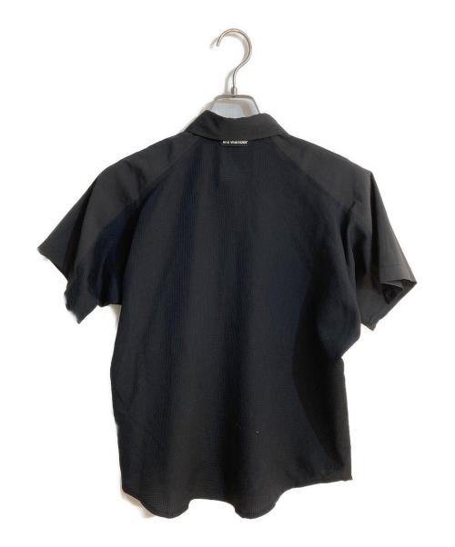 and wander（アンドワンダー）and wander (アンドワンダー) tech short sleeve shirt ブラック サイズ:00の古着・服飾アイテム