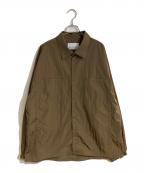 VOAAOVヴォアーブ）の古着「RECYCLE NYLON TAFFETA Shirt Blouson」｜ブラウン