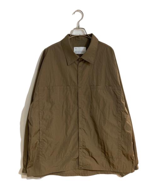 VOAAOV（ヴォアーブ）VOAAOV (ヴォアーブ) RECYCLE NYLON TAFFETA Shirt Blouson ブラウン サイズ:2の古着・服飾アイテム