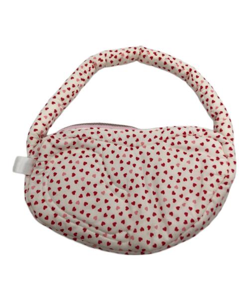 ANS DOTSLOEVNER（アンス ドッツローヴナー）Ans Dotsloevner (アンス ドッツローヴナー) HEART IN HIS EAR BAG ピンクの古着・服飾アイテム