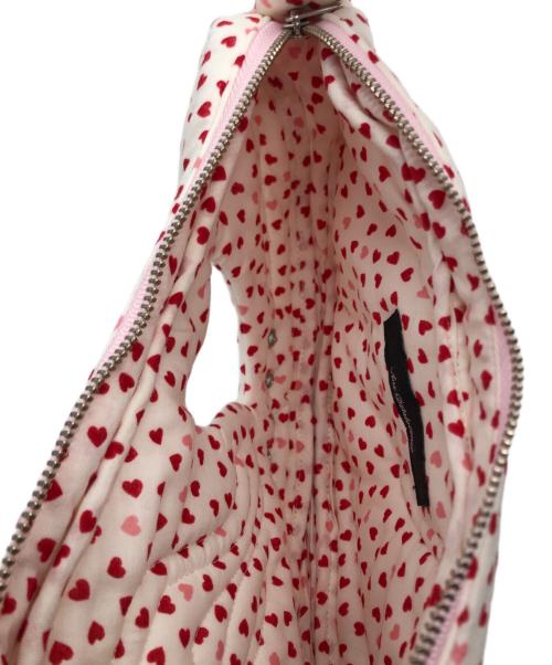 ANS DOTSLOEVNER（アンス ドッツローヴナー）Ans Dotsloevner (アンス ドッツローヴナー) HEART IN HIS EAR BAG ピンクの古着・服飾アイテム