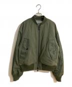 Onitsuka Tigerオニツカタイガー）の古着「Bomber Jacket/ボンバージャケット」｜カーキ