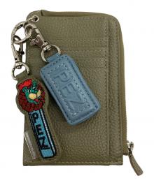 ear PAPILLONNER×PETZ（イアパピヨネ）の古着「本革フラグメントケース」｜カーキ