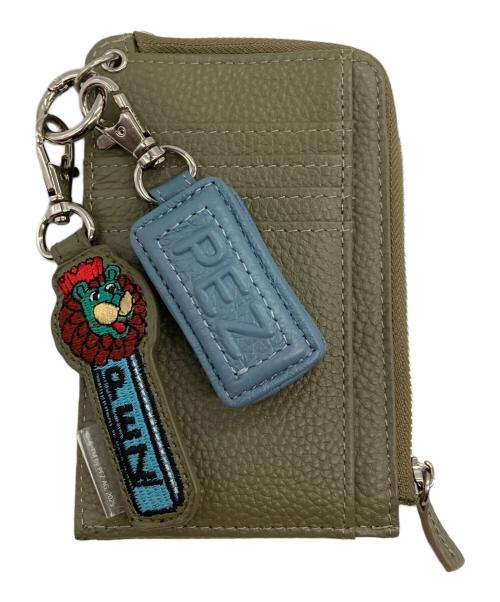 ear PAPILLONNER（イアパピヨネ）ear PAPILLONNER (イアパピヨネ) PETZ 本革フラグメントケース カーキの古着・服飾アイテム