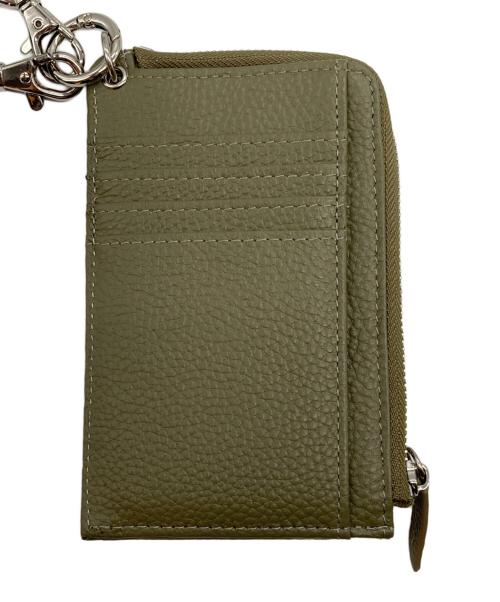 ear PAPILLONNER（イアパピヨネ）ear PAPILLONNER (イアパピヨネ) PETZ 本革フラグメントケース カーキの古着・服飾アイテム