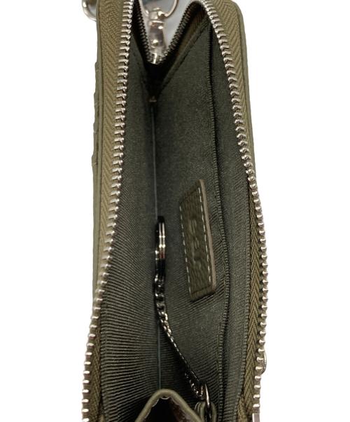 ear PAPILLONNER（イアパピヨネ）ear PAPILLONNER (イアパピヨネ) PETZ 本革フラグメントケース カーキの古着・服飾アイテム