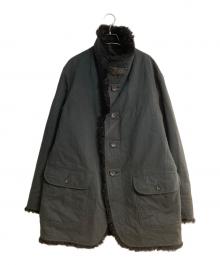 ISSEY MIYAKE（イッセイミヤケ）の古着「裏地ファーコート」｜ブラック