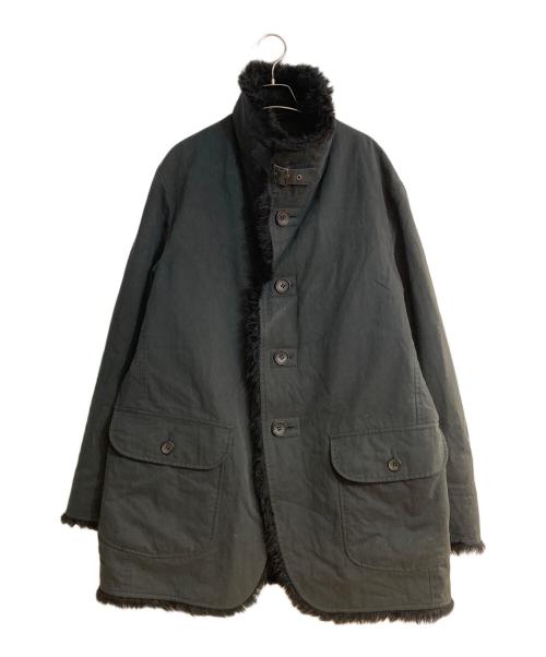 ISSEY MIYAKE（イッセイミヤケ）ISSEY MIYAKE (イッセイミヤケ) 裏地ファーコート ブラック サイズ:3の古着・服飾アイテム
