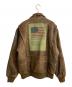NEW YORK NEW YORK (ニューヨークニューヨーク) G-1フルデコレザーフライトジャケット ブラウン サイズ:XL：13000円