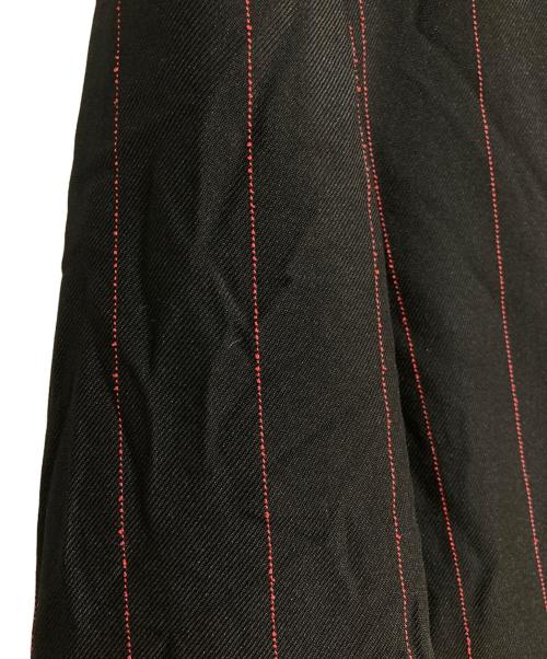 COMME des GARCONS HOMME DEUX（コムデギャルソン オム ドゥ）COMME des GARCONS HOMME DEUX (コムデギャルソン オム ドゥ) 22SS ポリ縮絨 ストライプ 3B ロング テーラードジャケット ブラック サイズ:Sの古着・服飾アイテム