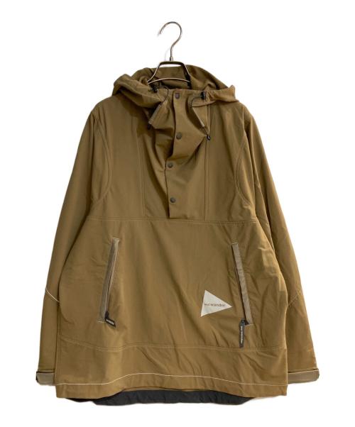 and wander（アンドワンダー）and wander (アンドワンダー) NYLON DOUBLE CLOTH HOODIE ブラウン サイズ:3の古着・服飾アイテム