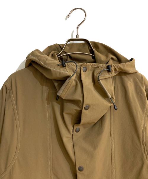 and wander（アンドワンダー）and wander (アンドワンダー) NYLON DOUBLE CLOTH HOODIE ブラウン サイズ:3の古着・服飾アイテム
