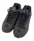 NIKEナイキ）の古着「SHOX R4 BLACK/BLACK-BLACK-MAX ORANGE」｜ブラック