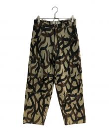 ASAT（アサット）の古着「トライバルカモ柄カーゴパンツ」｜グリーン