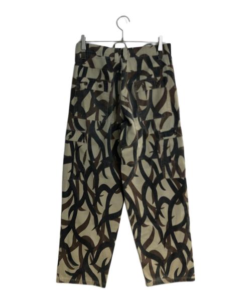 ASAT（アサット）ASAT (アサット) トライバルカモ柄カーゴパンツ グリーン サイズ:Sの古着・服飾アイテム