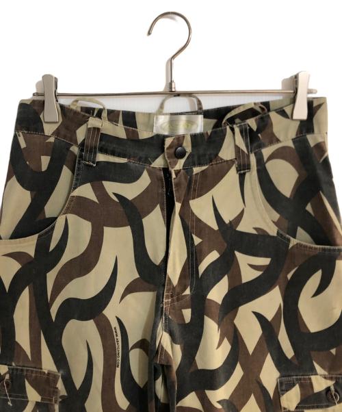 ASAT（アサット）ASAT (アサット) トライバルカモ柄カーゴパンツ グリーン サイズ:Sの古着・服飾アイテム