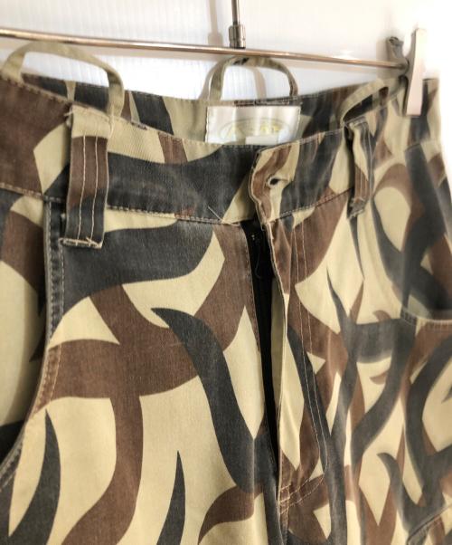 ASAT（アサット）ASAT (アサット) トライバルカモ柄カーゴパンツ グリーン サイズ:Sの古着・服飾アイテム