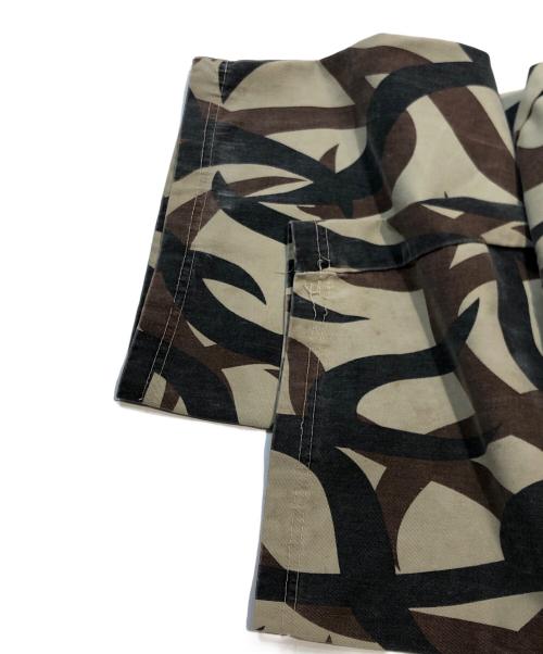 ASAT（アサット）ASAT (アサット) トライバルカモ柄カーゴパンツ グリーン サイズ:Sの古着・服飾アイテム