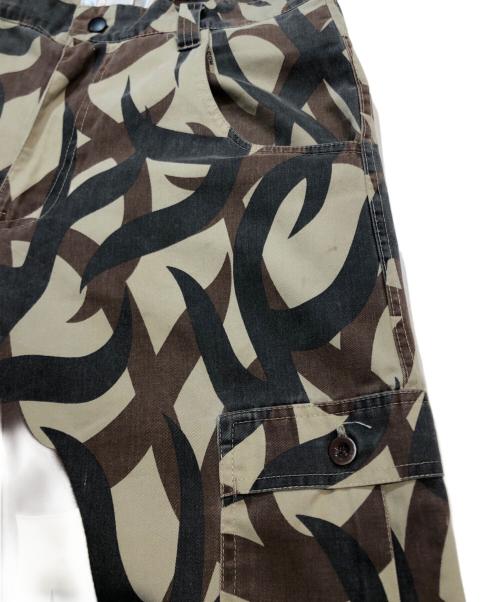 ASAT（アサット）ASAT (アサット) トライバルカモ柄カーゴパンツ グリーン サイズ:Sの古着・服飾アイテム