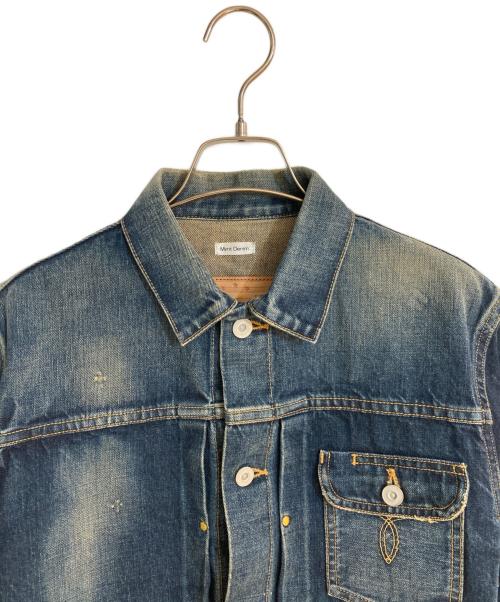 mynt denim（ミントデニム）Mynt Denim (ミントデニム) International Gallery BEAMS (インターナショナルギャラリービームス)) PENNY（Real Used）刺繍デニムジャケット ブルー サイズ:Mの古着・服飾アイテム