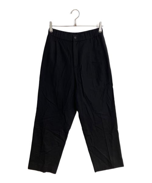 ATON（エイトン）ATON (エイトン) WOOL TROPICAL WIDE EASY PANTS/ウールトロピカルワイドイージーパンツ ブラック サイズ:02の古着・服飾アイテム
