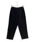 ATON（エイトン）の古着「WOOL TROPICAL WIDE EASY PANTS/ウールトロピカルワイドイージーパンツ」｜ブラック