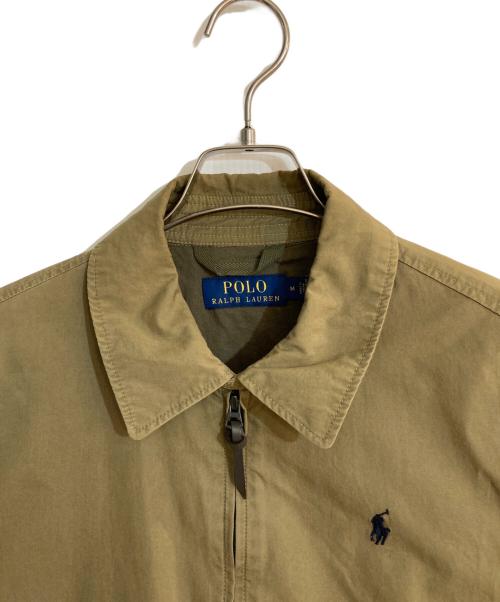 POLO RALPH LAUREN（ポロ・ラルフローレン）POLO RALPH LAUREN (ポロ・ラルフローレン) チンスト付きスイングトップ カーキ サイズ:Mの古着・服飾アイテム