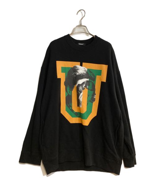 UNDERCOVER（アンダーカバー）UNDERCOVER (アンダーカバー) BIGSWEAT U FACE SWEAT ブラック サイズ:2の古着・服飾アイテム
