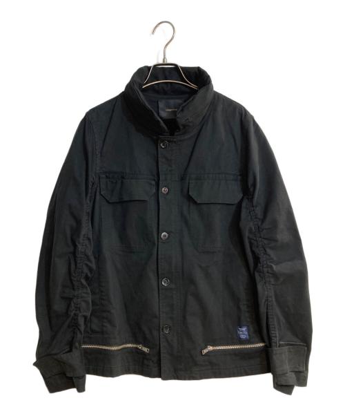 UNDERCOVER（アンダーカバー）UNDERCOVER (アンダーカバー) ジップデザインパッカブルフードジャケット ブラック サイズ:2の古着・服飾アイテム