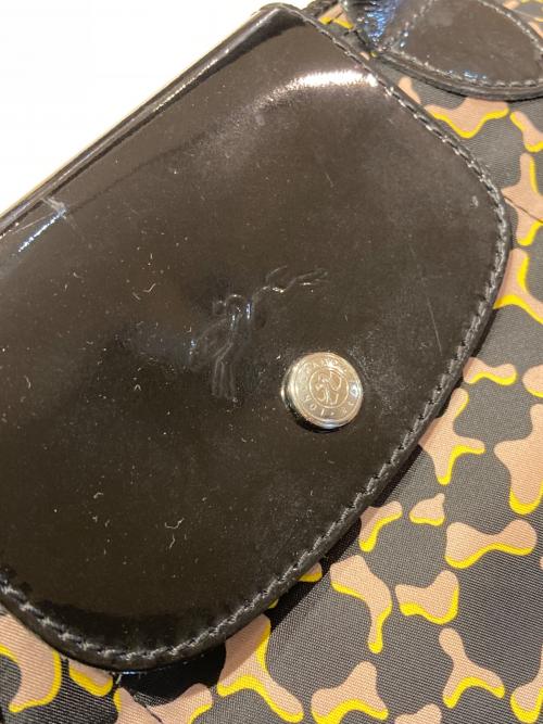 LONGCHAMP（ロンシャン）LONGCHAMP (ロンシャン) 総柄トートバッグ ブラックの古着・服飾アイテム