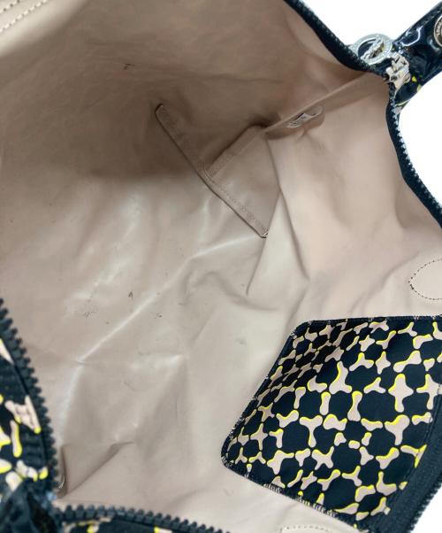 LONGCHAMP（ロンシャン）LONGCHAMP (ロンシャン) 総柄トートバッグ ブラックの古着・服飾アイテム