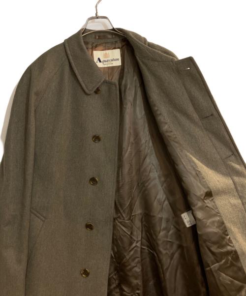 Aquascutum（アクアスキュータム）Aquascutum (アクアスキュータム) ウールステンカラーコート オリーブ サイズ:42の古着・服飾アイテム