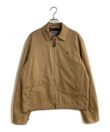 POLO RALPH LAUREN（ポロ・ラルフローレン）の古着「チンスト付き裏地チェックスイングトップ」｜ベージュ