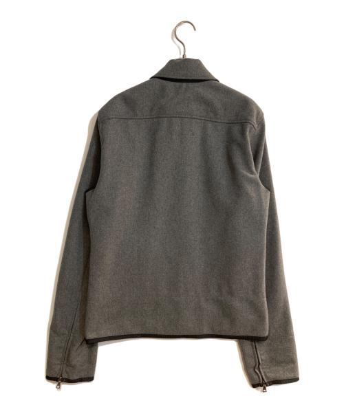 PRADA SPORTS（プラダスポーツ）PRADA SPORTS (プラダスポーツ) ナイロンパイピングウール混スイングトップ グレー サイズ:Sの古着・服飾アイテム