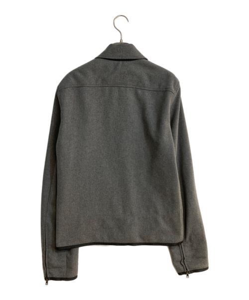 PRADA SPORTS（プラダスポーツ）PRADA SPORTS (プラダスポーツ) ナイロンパイピングウール混スイングトップ グレー サイズ:Sの古着・服飾アイテム