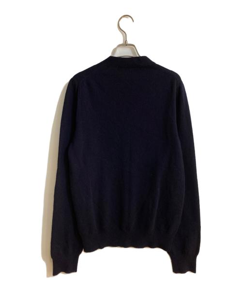 PLAY COMME des GARCONS（プレイコムデギャルソン）PLAY COMME des GARCONS (プレイコムデギャルソン) ハートワッペンウールカーディガン ネイビー サイズ:Sの古着・服飾アイテム