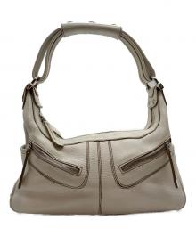TOD'S（トッズ）の古着「ホーボーレザーワンショルダーバッグ」｜ホワイト