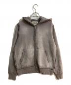 BEAMS×FUTURE ARCHIVEビームス×フューチャー アーカイブ）の古着「24SS インサイドアウトジップパーカー」｜ブラウン