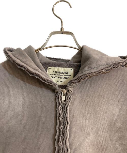 BEAMS（ビームス）BEAMS (ビームス) FUTURE ARCHIVE (フューチャー アーカイブ) 24SS インサイドアウトジップパーカー ブラウン サイズ:Sの古着・服飾アイテム