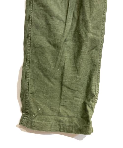 US ARMY（ユーエスアーミー）US ARMY (ユーエスアーミー) GLENN BERRY社 バックサテンベイカーパンツ グリーン サイズ:W32の古着・服飾アイテム