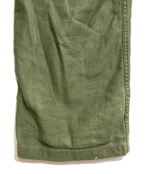 US ARMY（ユーエスアーミー）US ARMY (ユーエスアーミー) GLENN BERRY社 バックサテンベイカーパンツ グリーン サイズ:W32の古着・服飾アイテム