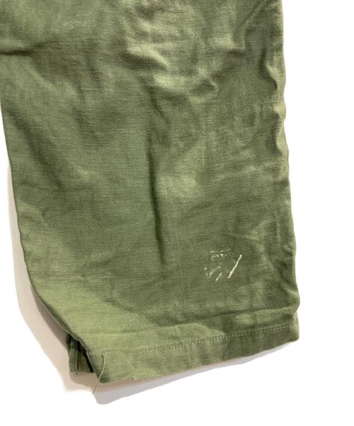 US ARMY（ユーエスアーミー）US ARMY (ユーエスアーミー) GLENN BERRY社 バックサテンベイカーパンツ グリーン サイズ:W32の古着・服飾アイテム