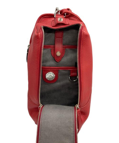 PELLE MORBIDA（ペッレモルビダ）PELLE MORBIDA (ペッレモルビダ) メイデンヴォヤージュ ボディバッグ レッドの古着・服飾アイテム