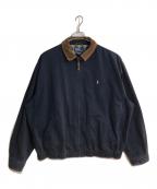 POLO RALPH LAURENポロ・ラルフローレン）の古着「襟コーデュロイスイングトップ」｜ネイビー