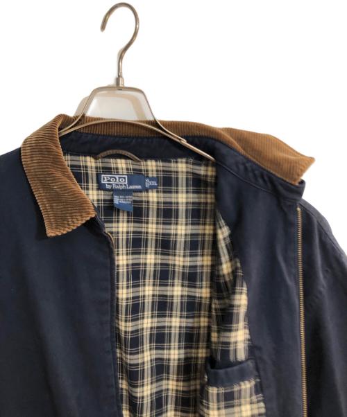 POLO RALPH LAUREN（ポロ・ラルフローレン）POLO RALPH LAUREN (ポロ・ラルフローレン) 襟コーデュロイスイングトップ ネイビー サイズ:XXLの古着・服飾アイテム